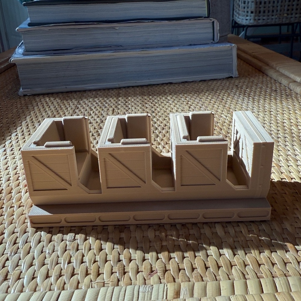 Thunder Minecart Ride Train Mini: Frontier Ride Vehicle Scale Model with Sign - Picture 5 of 10